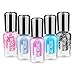 Abitzon 2019 Non-Toxic Nail Polish Set Eco-Friendly Easy Peel Off & Quick Dry Water Based Nail Polish (5 Bottles)