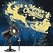 Weihnachten Deko Outdoor Indoor,3D Dynamische Schlitten Weihnachten Projektor,Wasserdicht Weihnachtsbeleuchtung außen für Garten Fenster Wand Hof Party Weihnachtsdeko Projector Lights