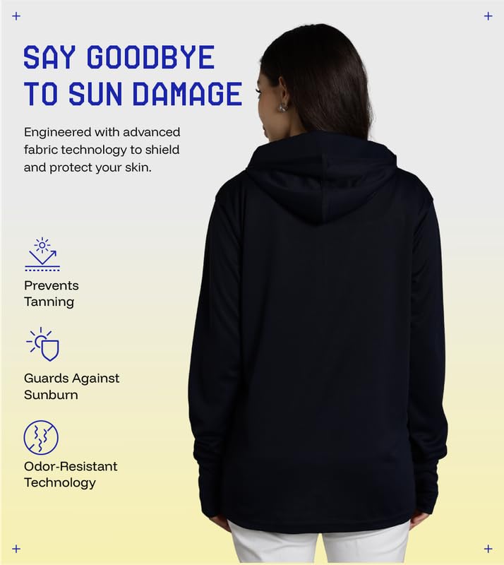Image of BLUE TYGA Womens Sunscreen Jacket 2.0 - Advanced Protection from Sun & Pollution - UPF 50+ Protection