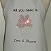 Aprons All You Need Is Love and Dessert Rhinestone Cup Cake Embroidered Bridesmaids Gifts