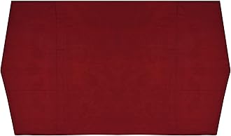 Oriental Weavers Hand Block Printed Floral Design Cotton Fridge Top Cover with Spacious Deep Multi-Utility Pocket (Maroon, 26 inch x 48 inch)