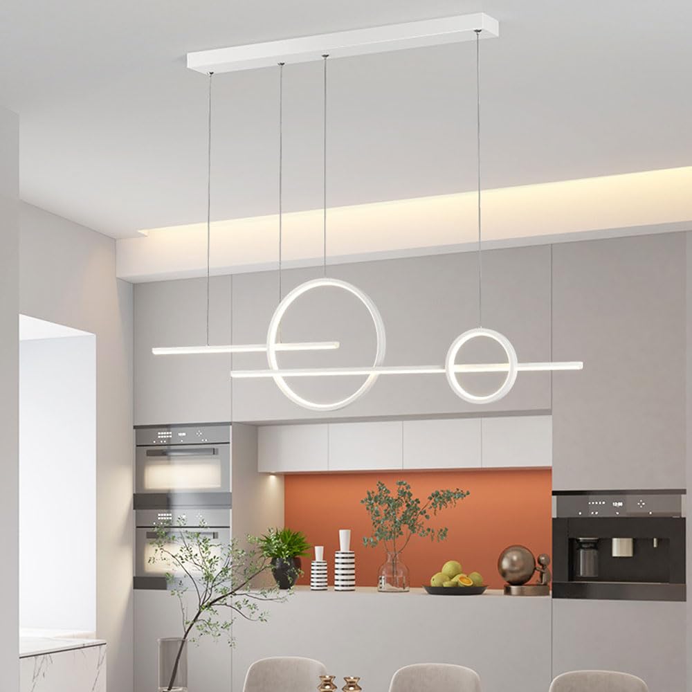 Lampe suspendue LED 110 cm lustre de table de salle à manger moderne 56W
