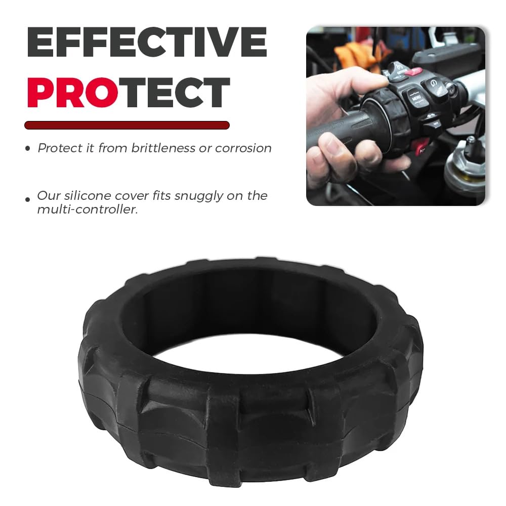 IZX For BMW R1200GS R1250GS R1300GS S1000R F850GS ADV Adventure F900GS F750GS MOTORRAD MULTI CONTROLLER PROTECTOR Rubber Cover for Handle black product thumbnail 4