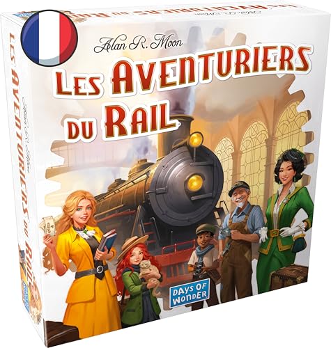Asmodee - Les AVENTURIERS du Rail : Etats-Unis - Jeu de Base Nouvelle Edition - Jeu de Société et Stratégie pour Enfants dès 8 Ans - As d'or - 2 à 5 Joueurs - en Français - Days of Wonder