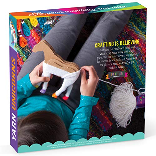 Craft-tastic – Yarn Unicorns Kit – Craft Kit Makes 2 Yarn-Wrapped Unicorns - Thumbnail 2