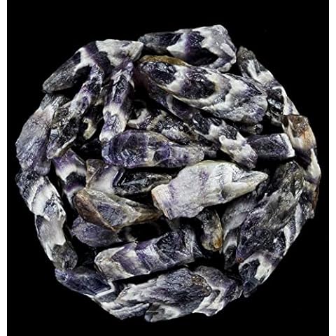Amethyst Pointer Raw Stones for Healing, Rough Crystals Bulk for Tumbling, Jewelry Making, Polishing, Cabbing, Lapidary, Fountain Rocks, Decoration, Wire Wrapping, Gem Mining, Reiki Healing 1 lb Cover