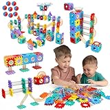 234-Piece Marble Run Track Building Blocks Toy Set, AOSITE Marble Race Construction Kit for Kids Ages 3,4,5,6,7,8,9,10,11,12, Creative Marble Track Game with Marbles for Boys and Girls Gift