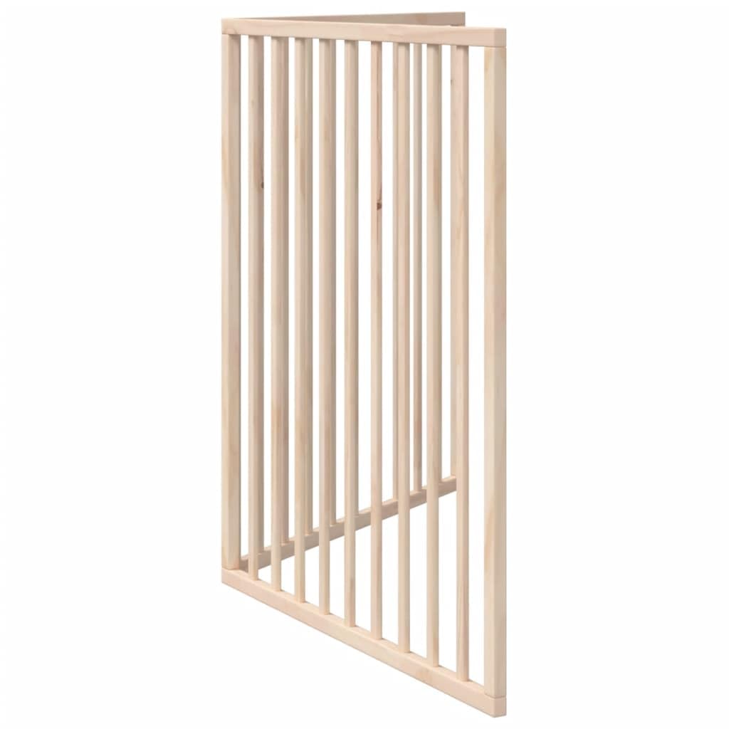 vidaXL Bramka dla psa składana 2 panele 160 cm drewno topolowe