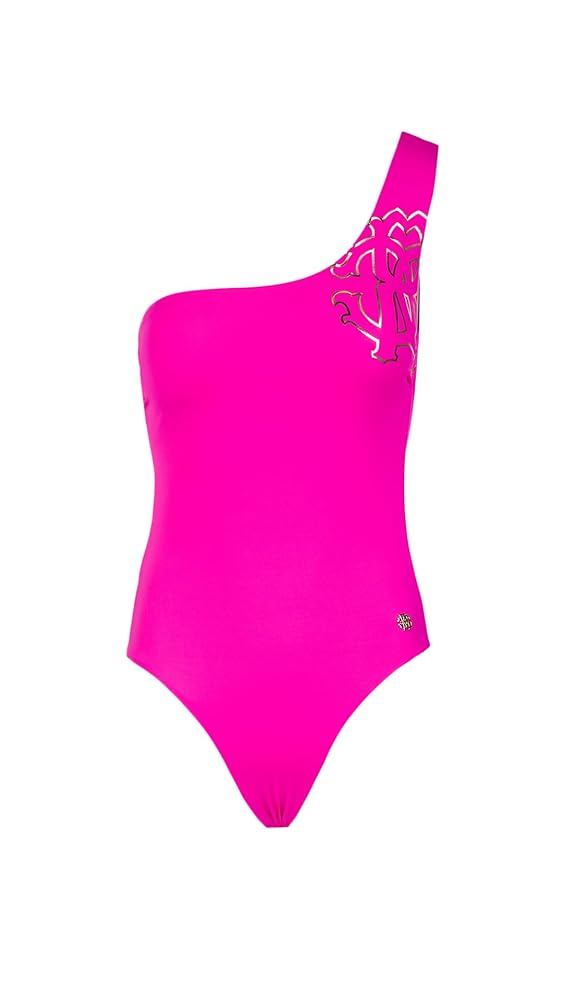 【超美品】roberto cavalli ワンピース Ray Of Gold Print Cut-out One-Piece Swimsuit in Gold for