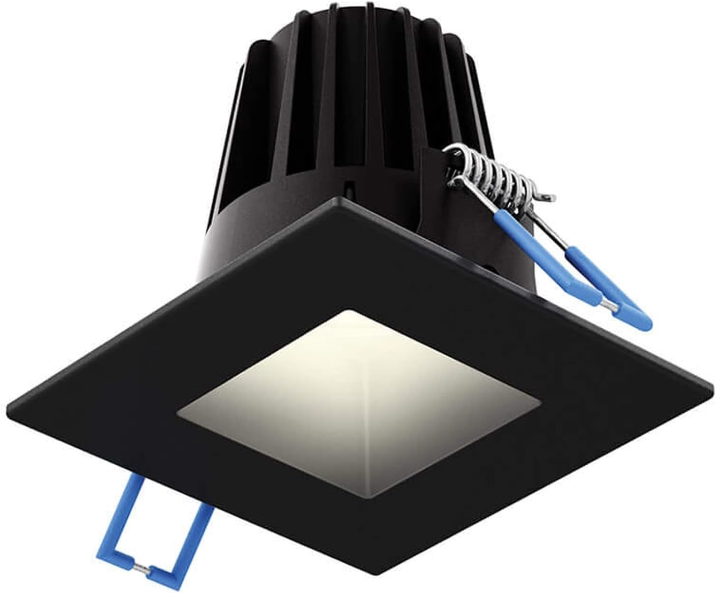 Element 2 Inch Square Indoor/Outdoor Regressed Down Light (Black)