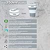 AniSqui Collapsible Coffee Cup Silicone with Lids (12oz 350ml, BPA Free Portable Coffee Cup), Foldable Mugs Collapsible Fits Your Pocket (Gray) #1