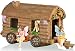 Joykick Fairy Garden Caravan Kit - Miniature Hand Painted Figurine Statues with Accessories - Set of 4pcs for Your House or Lawn Decor