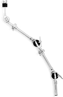 Gibraltar Ultra Adjust Cymbal Boom Arm, with Telescoping Extension from 27 to 35.5", Twin Ultra Adjust Tilters, Rack and Clamp Mount Drum Hardware for Elevated Crash China Cymbal Placement (SC-UCB)