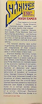 Hardcover Sleuths, Inc: Studies of Problem Solvers, Doyle, Simenon, Hammett, Ambler, Chandler Book
