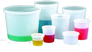 Globe Scientific 271016 Multi-Purpose Container, Economy Style, Separate Snap Lid, Capacity (Case of 100)