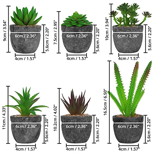 BELLE VOUS Mini Piante Finte da Interno con Vaso