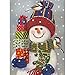 Bits and Pieces – Large 300 Piece Jigsaw Puzzle for Adults – Snowman with Presents - Snowman Christmas Jigsaw Puzzle - by Artist William Vanderdasson, Completed Puzzle Size: 18