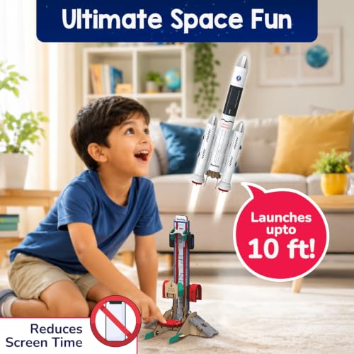 Image of Smartivity DIY Rocket Launcher STEM Kit for Kids 6-12 Years | Build Your Own Rocket & Launcher | DIY Science Toy | Birthday Gift for Smart Boys & Girls Ages 6,7,8,9,10,11,12