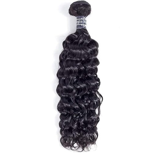 Miniatura 2 de Amella, cabello 8A, brasileño, rizado. 1 paquete de 24 pulgadas, 100% sin procesar, cabello humano virgen, color negro natural