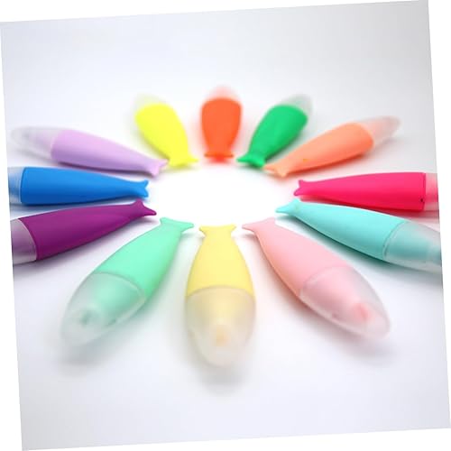 Miniatura 5 de 12 Uds., bolígrafos fluorescentes de acuarela, rotuladores, rotuladores, para lectura, arte, diseño, escuela, oficina