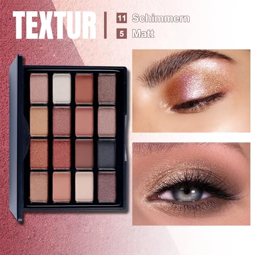 Make Up Set, Muss Man Haben All-In-One Auge Makeup Set Für Frauen Mädchen, Schminkset Inklusive Lidschattenpalette, Eyeliner, Augenbrauenstift, Wimperntusche, Augenbrauenschablone & Lidschattenpinsel – Bild 4