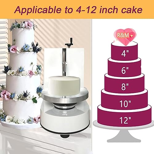Machine à glaçage Automatique pour gâteaux, étaleur de crème électrique pour Un glaçage Lisse sur gâteaux de 10 à 30 cm, idéale pour Les gâteaux d'anniversaire.