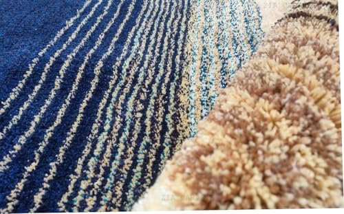Image of F & B Rugs Luxurious Luck high Density Thick & Soft Shaggy Carpet Microfiber 2 Inch Pile Height 10 x 12 feet