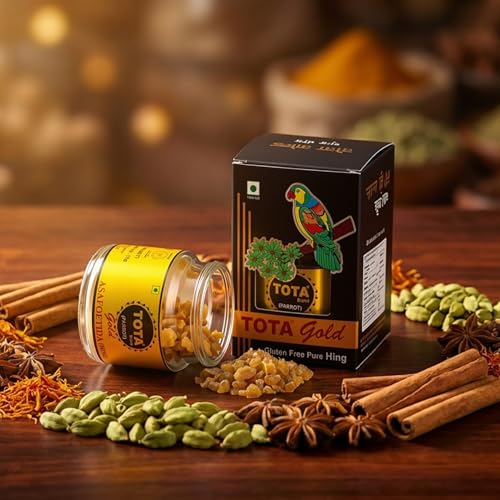 Image of Tota Gold 100% Pure Hing Crystals - Natural Gluten Free Heeng /Asafoetida (Nothing Else Mixed) - 25gm