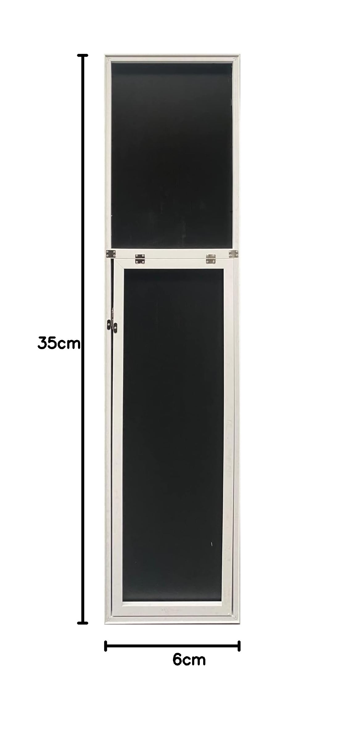 [en.casa] Specchio da Appoggio 150 x 35 cm Specchio da Terra a Figura Intera, Forma Rettangolare, Inclinazione Regolabile - Cornice Bianca
