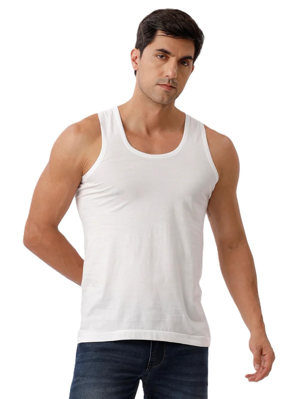 RAMRAJ® Men's Cotton Vest (Pack of 3) # 100% Combed Cotton White Vest RN # Sukra # Premium Wear #