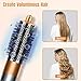 Round Brush for Dyson Airwrap Attachment, Oval Volumizing Round Brush Hair Style Accessories for Voluminous Blowout & Curls, Gold