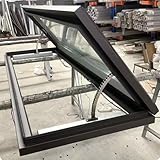 Großes Dachausstieg Dachfenster Elektrisch Mit Fernbedienung,Aluminiumlegierung Dachfensters,Dachfenster für Beleuchtung und Lüftung,A,Custom Made
