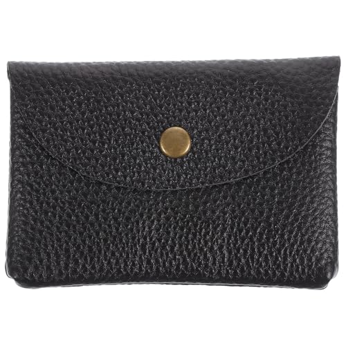 ibasenice Portadocumentos de Viaje para Hombres en Cuero Negro Resistente, Funda para Pasaporte y Tarjetas Adecuado para Viajes y Almacenamiento Seguro