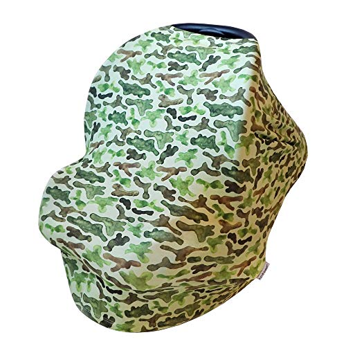 Alex & Emmy’s – Multi-Use Nursing Cover, Baby Car Seat Cover, Infant Stroller Cover, Canopy, Highchair Cover and More, with Natural UPF 40+ Protection from Ultraviolet Rays