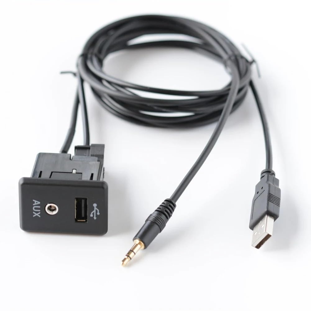 Adaptador estéreo para automóvil Interfaz de audio 150 cm longitud pieza de automóvil
