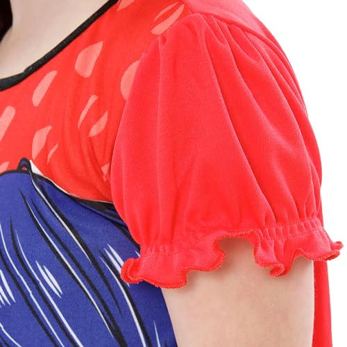 Miraculous Ladybug Nightgown | Polka Dot Girls Nightgown | Tikki Girls' Nightgowns & Sleep Shirts | Sizes 5 To 12, Red4