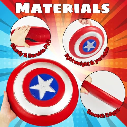 Image of Wanna Party Superhero Shield for Kids | Costume Accessory for Cosplay, Roleplay & Fancy Dress Competition | Kids Pretend Play Shield Toy for Birthday & Theme Parties | 1 Pc