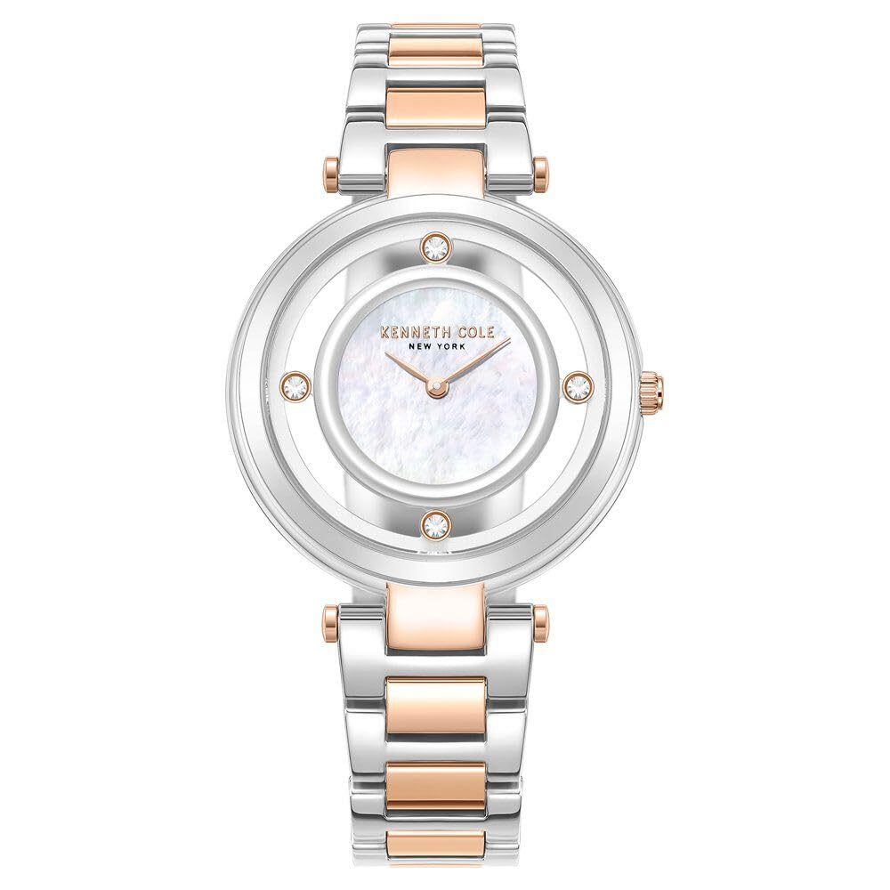 Kenneth Cole Quartz Analog White dial Stainless Steel Strap Watch for Women-KCWLG0027001LD (B0CSKD6GT1) Amazon Price History, Amazon Price Tracker