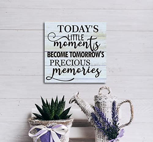 Inspirational-Wood-Sign-Todays-Little-Moments-Become-Tomorrows-Precious-Memories-Wood-Plaque-Table-Art-Sign-6262inch-Primitive-Home-Decor-Farmhouse-Decoration-Family-Sign-Office-Desk-Decor Inspirational Wood Sign Todays Little Moments Become Tomorrows Precious Memories Wood Plaque Table Art Sign 6262inch Primitive Home Decor Farmhouse Decoration Family Sign Office Desk Decor