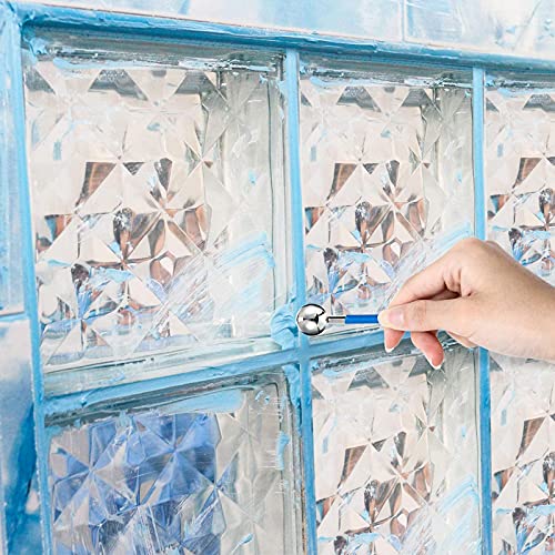 7 stuks breeuwgereedschap kit - 4 metalen bal tegel kit kit kit afwerking gereedschap en 3 voegzaag, tegel gezamenlijke tool, tegel vloer gezamenlijke reparatieset, breeuwen rand gereedschap, kit afwerking - Afbeelding 8