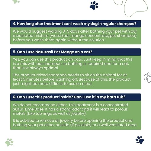 Sarcoptic & Demodectic Mange Relief Treatment by Naturasil - Concentrated Lime Sulfur Dip for Itch, Rash, Hot Spots, Ringworm & Scaly Skin | Topical Solution for Dogs & Cats 3+ Months | 50mL - Thumbnail 5