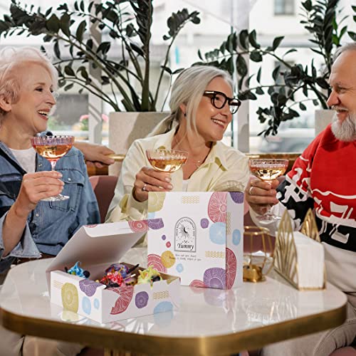 50Pcs Cookie Boxes 5.7X5.7X2 Inches For Gift Giving, Treat Boxes For Bakery Pastry Dessert Strawberry Cupcake #TOP3