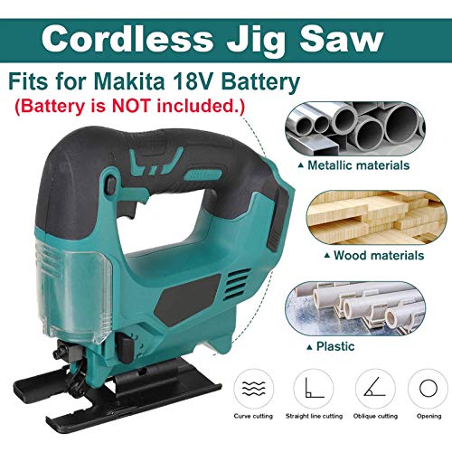 FEEE-ZC 21V 65Mm Akku-Stichsäge, elektrische Säge Tragbare Multifunktions-Stichsäge Holzbearbeitungs-Elektrowerkzeuge… – Bild 5