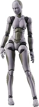 1000 Toys TOA Heavy Industries Synthetic Human Female 112 Scale Action Figure, Multicolor