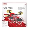 Evans Soundoff Drum Mute Pads - Full Box Drum Pad Set - Drum Mutes Pack - 3 Cymbals, 4 Tom/Snare, and 1 Bass Drum Mute - Great for Silencing Drum Kits to Practice - Fusion #1