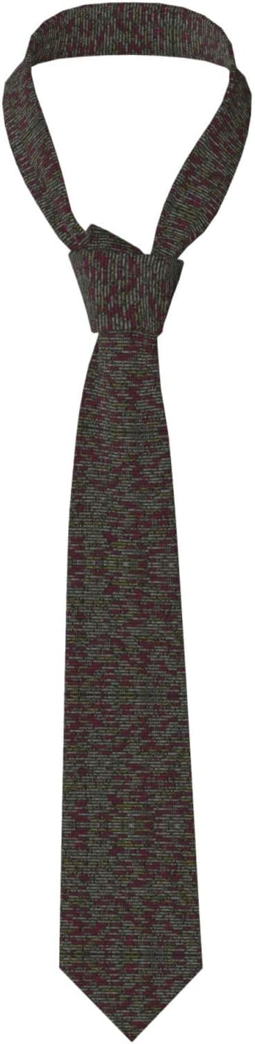 Programmer Programming Code Print Fashion Tie Funny Ties Men'S Printed Neck Tie Skinny Tie
