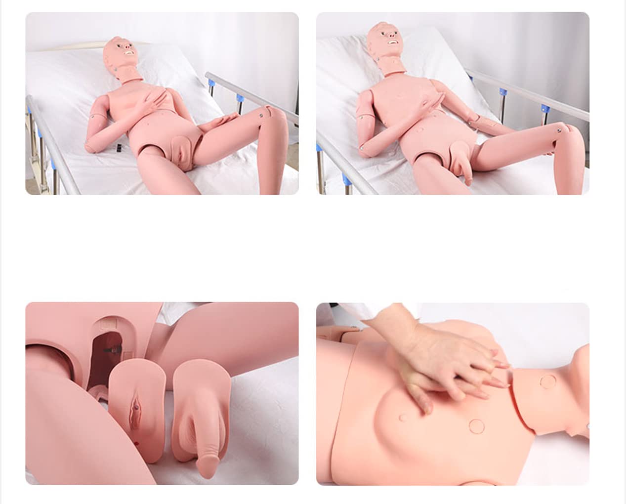 Opieka nad pacjentem symulator manekina medycznego, mężczyzna i kobieta pielęgniarstwo ludzki model anatomiczny do szkolenia medycznego PVC