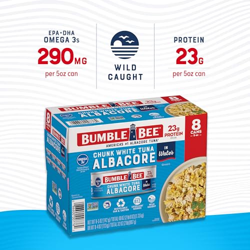 Image of Bumble Bee Chunk White Albacore Tuna in Water, 5 oz (Pack of 8)