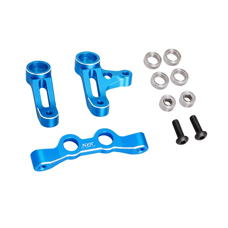 KYX Juego de brazos de dirección de aluminio para carreras, accesorios para coche RC 1/10 Tamiya RC XV-02 PRO