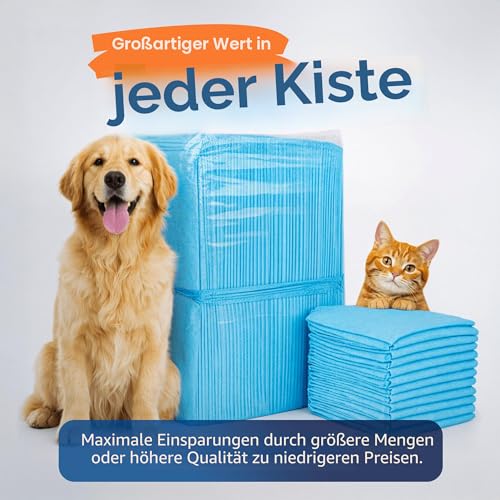 Healqu Einweg Inkontinenzunterlage für Betten - 60 x 90cm, 50 Stück - Inkontinenz Bettunterlage Krankenunterlage für Erwachsene, Senioren oder Kinder – groß & super saugfähig